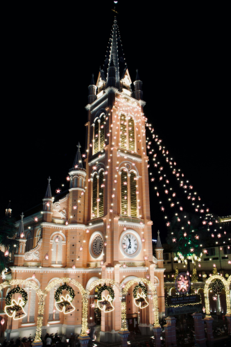 Nhà thờ, Nhà thờ Tân Định, thành phố, Sài Gòn, hurch, Tan Dinh Church, city, Saigon, Hồ Chí Minh - Tuan Vy