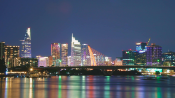 Sông, tòa nhà, cầu, thành phố, Sài Gòn, river, brigde, night, city, Saigon, Hồ Chí Minh - Tuan Vy