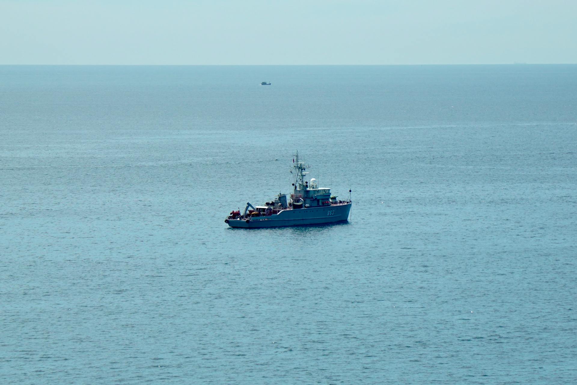 Thuyền, biển, trời, boat, sea, sky - Tuan Vy