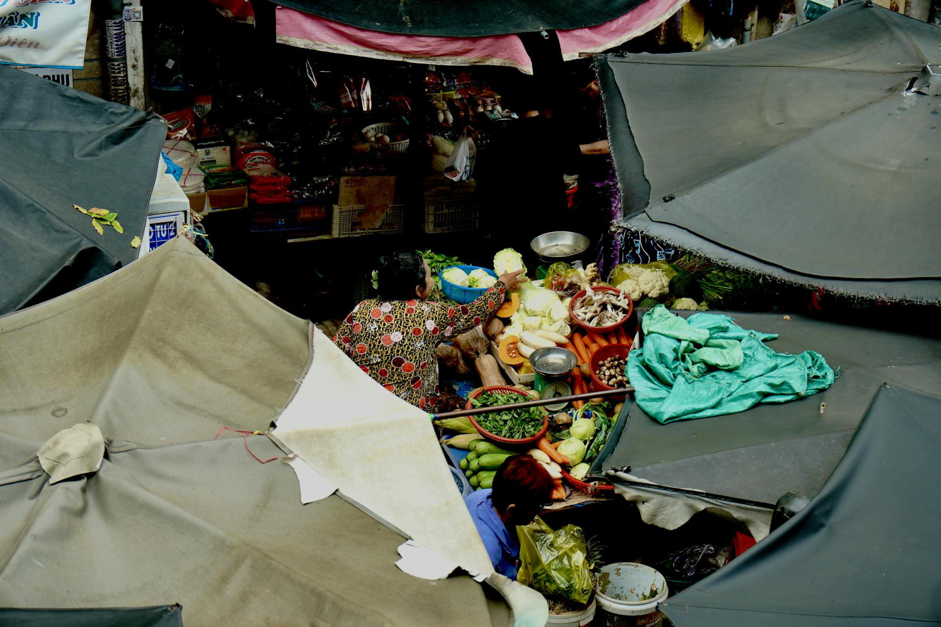 Hàng romg, chợ, street vendors, markets - Tuan Vy
