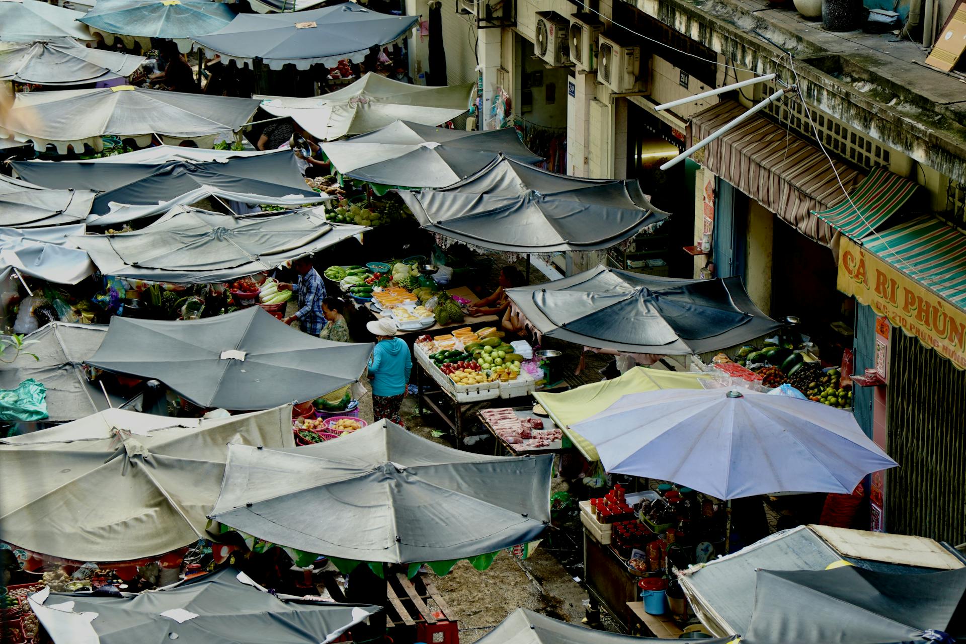Hàng romg, chợ, street vendors, markets - Tuan Vy