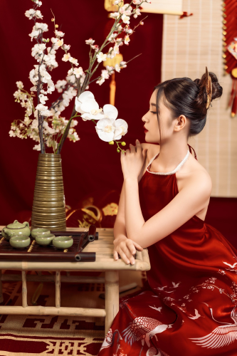 Cô gái, nữ, áo yếm, tết, girl, female, Tet-ghostw1997 3