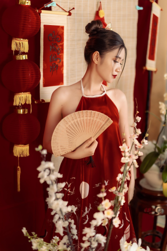 Cô gái, nữ, áo yếm, tết, girl, female, Tet-ghostw1997 4