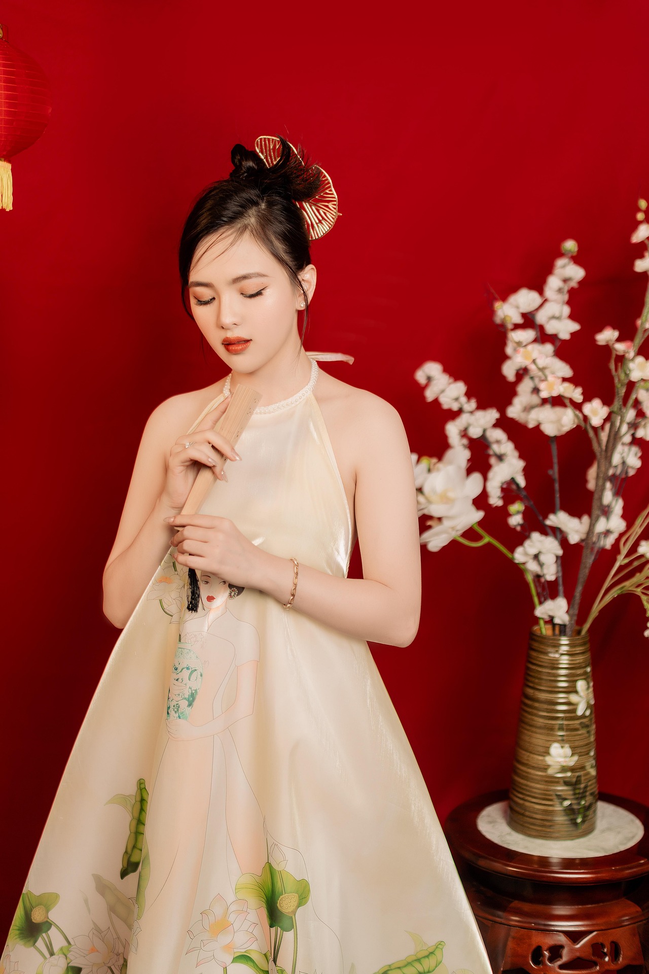 Cô gái, nữ, áo yếm, tết, girl, female, Tet-ghostw1997 6