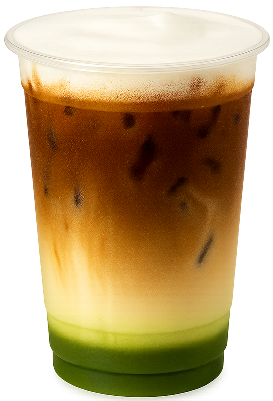 Matcha cà phê, cà phê, trà xanh, thức uống, kem sữa, bột matcha, đá viên, matcha coffee, coffee, green tea, drink, milk foam, matcha powder, ice cubes, wallpaper, background