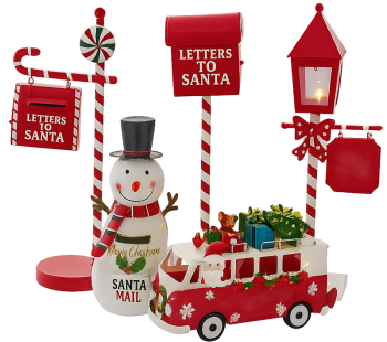 Hộp thư santa, người tuyết, bưu phẩm, thư, xe, trang trí giáng sinh, cột đèn, kẹo gậy, giáng sinh, santa's mailbox, snowman, post, letter, car, christmas decoration, lamppost, candy cane, christmas