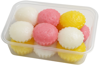 Bánh bò, bánh ngọt, đồ ăn tráng miệng, món ăn châu á, ẩm thực việt nam, hộp nhựa, rice cake, sweet cake, dessert, asian food, vietnamese cuisine, plastic box. 1
