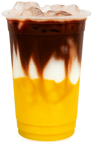 Latte xoài sô cô la, cà phê, sô cô la, thức uống, xoài, đá viên, mango chocolate latte, coffee, chocolate, drink, mango, ice cubes, wallpaper, background