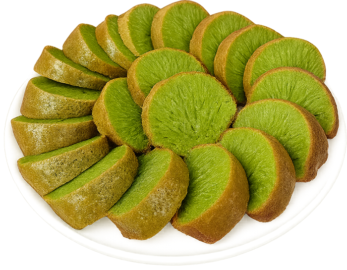 Bánh bò lá dứa, bánh bò, bánh ngọt, lá dứa, món tráng miệng, ẩm thực việt nam, món ăn truyền thống, hình tròn, steamed rice cake, sweet cake, pandan leaf, dessert, vietnamese cuisine, traditional dish, round shape 1