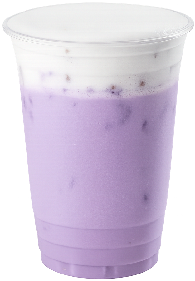 Trà sữa kem khoai môn, trà sữa, thức uống, kem sữa, khoai môn, đá viên, taro milk tea, milk tea, drink, milk foam, taro, ice cubes, wallpaper, background