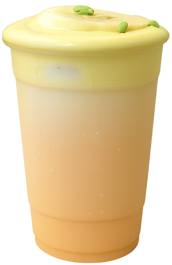 Trà sữa chuối kem trứng, trà sữa, thức uống, kem trứng, chuối, trà, sữa, đá viên, banana egg cream milk tea, milk tea, drink, egg cream, banana, tea, milk, ice cubes, wallpaper, background 9