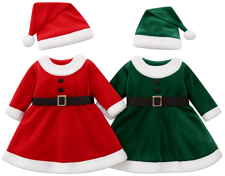 Trang phục giáng sinh cho bé, váy giáng sinh, trang phục bà già noel, trang phục yêu tinh, mũ giáng sinh, giáng sinh, Christmas outfit for kids, christmas dress, mrs claus costume, elf costume, christmas hat, christmas 5
