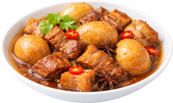 Thịt kho tàu, thịt ba chỉ, trứng vịt, nước dùng, ớt, hoa hồi, món ăn tết, bữa cơm gia đình, ẩm thực việt nam, caramelized pork with eggs, pork belly, duck egg, broth, chili, star anise