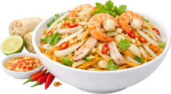 Gỏi ngó sen tôm thịt, tôm, thịt heo, ngó sen, cà rốt, lạc rang, rau thơm, ớt, nước mắm, món khai vị, tô trắng, vietnamese shrimp and pork salad, shrimp, pork