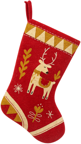 Vớ giáng sinh đỏ tuần lộc, vớ trang trí, lễ hội, quà tặng, đồ dệt may, christmas red reindeer stocking, decorative sock, holiday, gift, textile