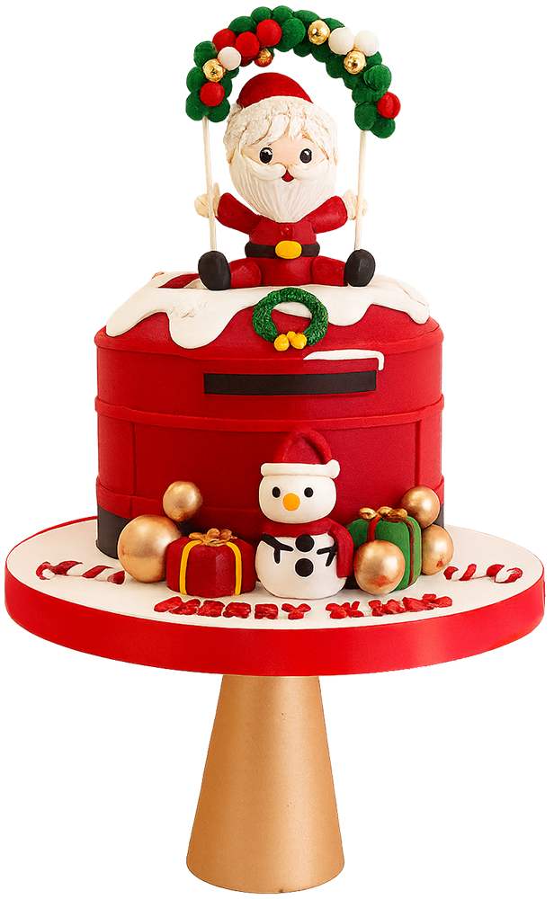 Bánh kem giáng sinh, bánh sinh nhật, ông già noel, người tuyết, trang trí, lễ hội, christmas cake, birthday cake, santa claus, snowman, decoration, festive