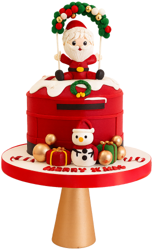 Bánh kem giáng sinh, bánh sinh nhật, ông già noel, người tuyết, trang trí, lễ hội, christmas cake, birthday cake, santa claus, snowman, decoration, festive