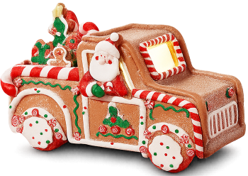 Xe tải bánh gừng, trang trí giáng sinh, ông già noel, đồ ngọt, xe đồ chơi, gingerbread truck, christmas decoration, santa claus, sweets, toy car
