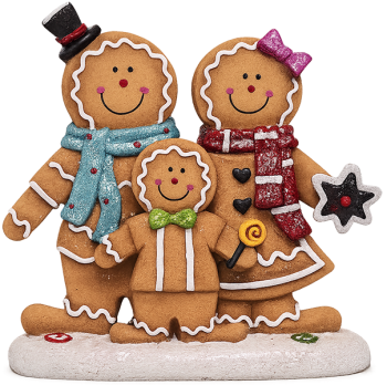 Gia đình bánh gừng, trang trí, giáng sinh, đồ ngọt, tượng, nụ cười, gingerbread family, decoration, christmas, sweets, figurine, smile