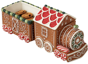 Hộp bánh gừng, hộp đựng bánh quy, tàu hỏa, trang trí giáng sinh, đồ ngọt, mái nhà đỏ, gingerbread cookie jar, cookie storage, train, christmas decoration, sweets, red roof
