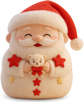 Ông già noel, giáng sinh, gấu bông, mũ, râu, hoạt hình, dễ thương, ngôi sao, santa claus, christmas, teddy bear, hat, beard, cartoon, cute, star 1