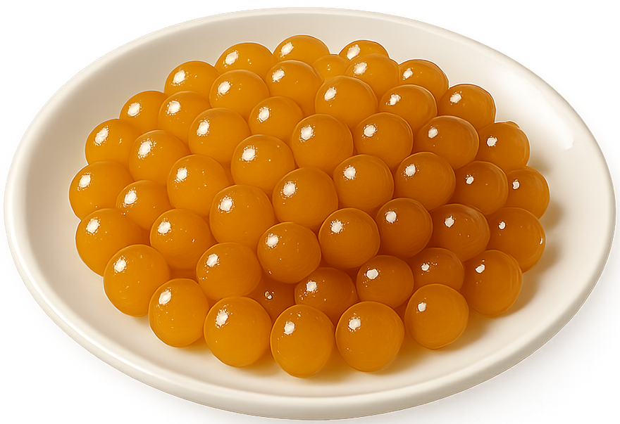 Trân châu hoàng kim, trân châu, topping trà sữa, món tráng miệng, hạt tròn, nước sốt, golden boba, pearl, bubble tea topping, dessert, round beads, sauce