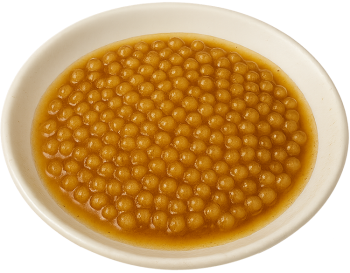 Trân châu mini, hạt tròn nhỏ, topping trà sữa, món tráng miệng, nước sốt, mini boba, small round beads, bubble tea topping, dessert, sauce