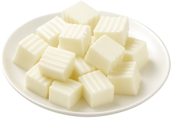 Thạch phô mai, thạch trắng, thạch hình khối, món tráng miệng, topping, cheese jelly, white jelly, jelly cubes, dessert, topping