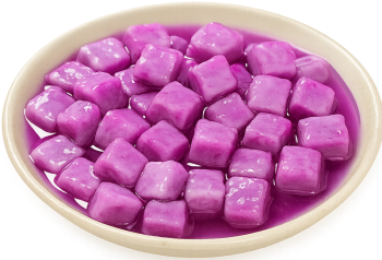 Thạch khoai môn, thạch tím, thạch hình khối, món tráng miệng, topping, nước cốt, taro jelly, purple jelly, jelly cubes, dessert, topping, sauce