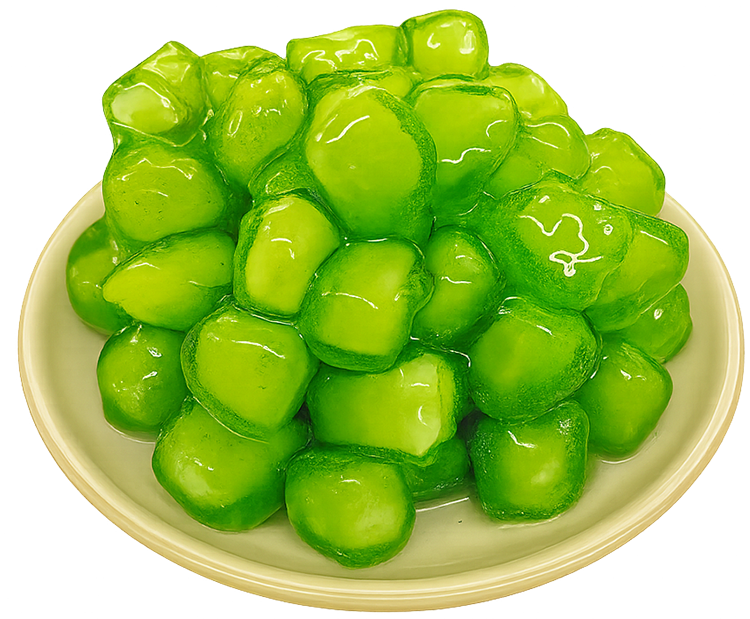 Thạch củ năng, củ năng xanh, hạt củ năng, món tráng miệng, topping, nước cốt, water chestnut jelly, green water chestnut, water chestnut cubes, dessert, topping, sauce