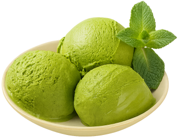 Kem matcha, kem trà xanh, kem lạnh, viên kem, lá bạc hà, món tráng miệng, matcha ice cream, green tea ice cream, ice cream, scoops, mint leaf, dessert