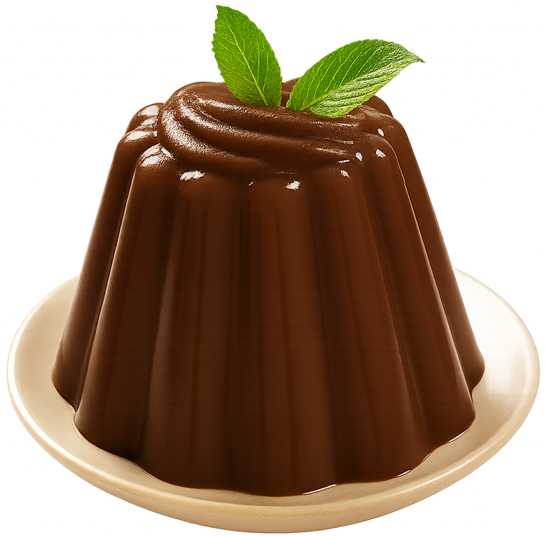 Pudding sô cô la, pudding, món tráng miệng, lá bạc hà, chocolate pudding, dessert, mint leaf
