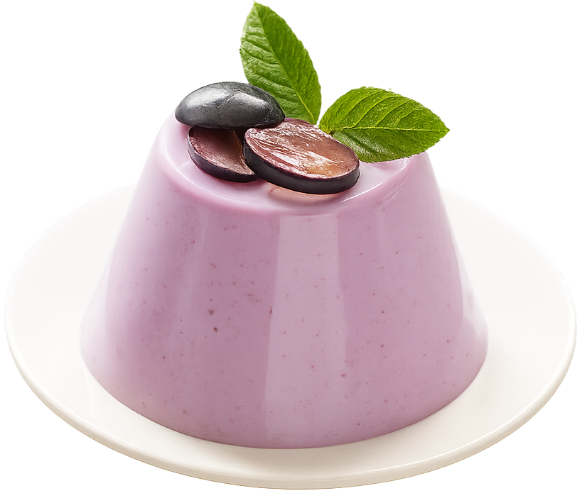 Pudding khoai môn, pudding tím, món tráng miệng, nho, lá bạc hà, taro pudding, purple pudding, dessert, grape, mint leaves