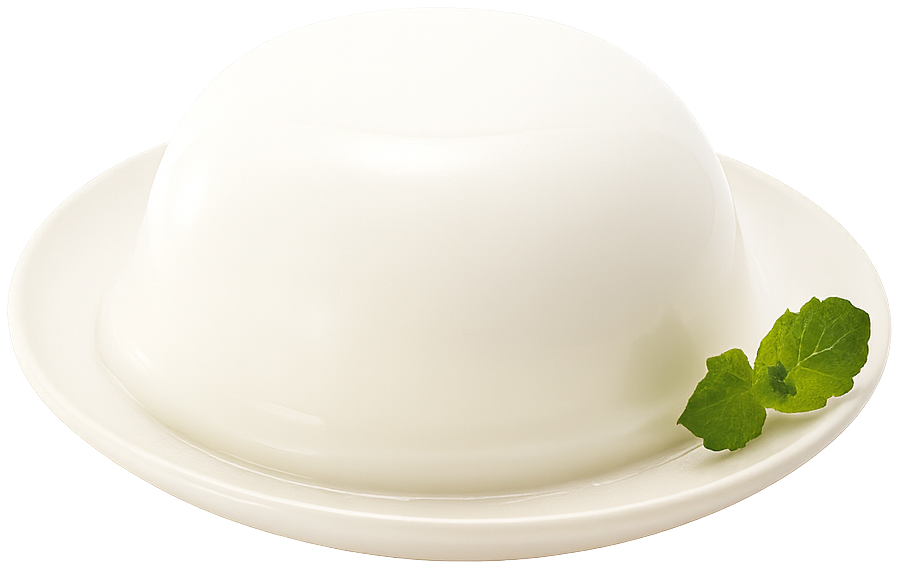 Pudding phô mai, pudding trắng, món tráng miệng, lá bạc hà, cheese pudding, white pudding, dessert, mint leaf