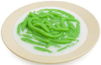 Bánh lọt, chè bánh lọt, bánh lọt xanh, nước cốt dừa, món tráng miệng, ẩm thực Việt Nam, cendol, Vietnamese dessert, green rice flour worms, coconut milk, dessert, Vietnamese cuisine 9