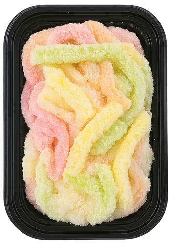 Bánh tằm khoai mì, món ăn vặt, món tráng miệng, đồ ăn việt nam, hộp nhựa, góc chụp từ trên xuống, tapioca silk worm cake, snack, dessert, vietnamese food, plastic box, top view