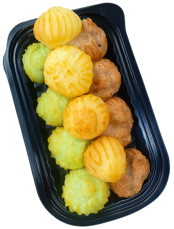 Bánh su kem mix, bánh ngọt, món tráng miệng, hộp nhựa, choux, kem vani, kem trà xanh, kem cà phê, eclair mix, sweet cake, dessert, plastic box, choux, vanilla cream, matcha cream, coffee cream