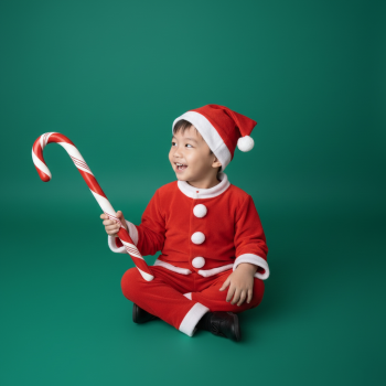 Bé trai, trẻ em, giáng sinh, trang phục giáng sinh, mũ noel, kẹo gậy, asian boy, child, christmas, christmas outfit, santa hat, candy cane