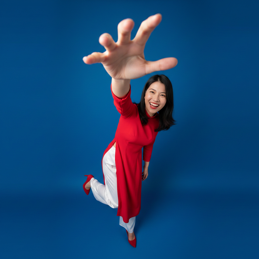 Cô gái, mẫu ảnh, áo dài, tết, tạo dáng, vui vẻ, girl, model, ao dai, tet, posing, cheerful 3