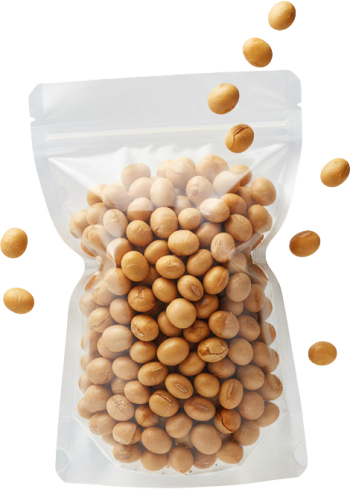 Đậu nành, hạt vàng, túi zipper, bao bì trong suốt, ngũ cốc, ăn vặt, thực phẩm, Roasted soybeans, yellow beans, zipper bag, transparent packaging, cereal, snack, food