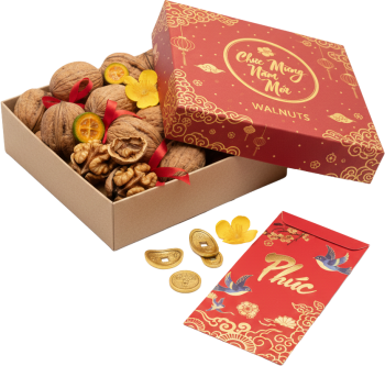 Quả óc chó, hạt, thực phẩm, hộp quà, bao lì xì, chúc mừng năm mới, đồng tiền vàng, tết nguyên đán, màu đỏ, walnut, nut, food, gift box, red envelope, happy new year, gold coin, lunar new year, red