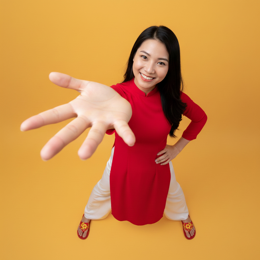 Cô gái, mẫu ảnh, áo dài, tết, tạo dáng, vui vẻ, girl, model, ao dai, tet, posing, cheerful 9