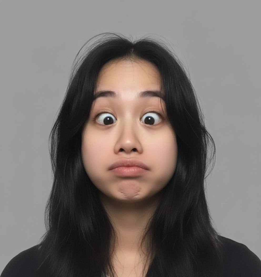 Cô gái, biểu cảm lầy lội, phụ nữ, dìm hàng, young woman, silly expression, woman, troll, funny face, unflattering photo