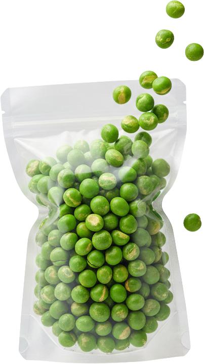 Đậu hà lan, hạt đậu xanh, túi zipper, bao bì trong suốt, món ăn vặt, giòn, thực phẩm, Dried peas, green peas, zipper bag, transparent packaging, snack, crunchy, food