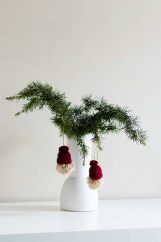 Bình hoa, bình giáng sinh, trang trí, cành thông, Vase, christmas vase, decoration, pine branch - Beyza Efe