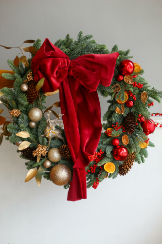 Vòng hoa lễ giáng sinh, vòng treo cửa, giáng sinh, trang trí, christmas wreath, door hanger, christmas, decoration - Ioana Motoc