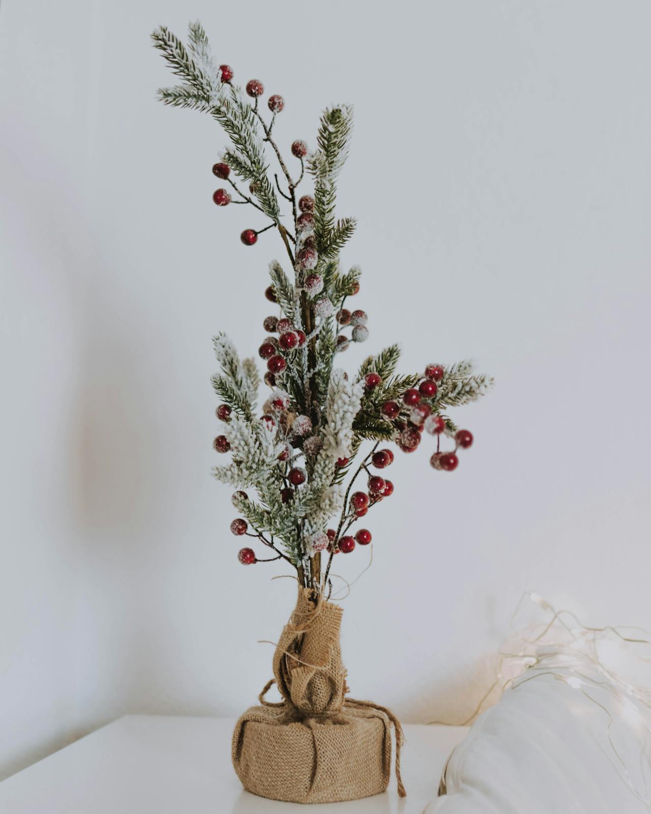 Bình hoa, bình giáng sinh, trang trí, cành thông, Vase, christmas vase, decoration, pine branch -  lil artsy