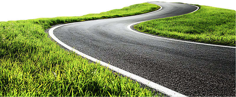 Đường, đoạn đường, cỏ, bãi cỏ, road, grass, lawn
