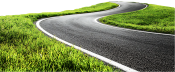 Đường, đoạn đường, cỏ, bãi cỏ, road, grass, lawn