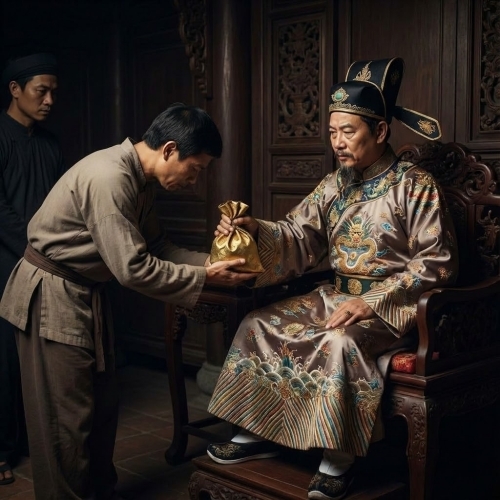 Quan lại thời phong kiến nhận hối lộ . Với đặc điểm phong...